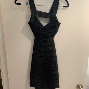 Black cut out dress